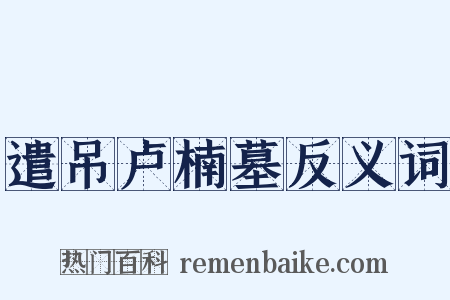 遣吊卢楠墓反义词是什么意思的图片